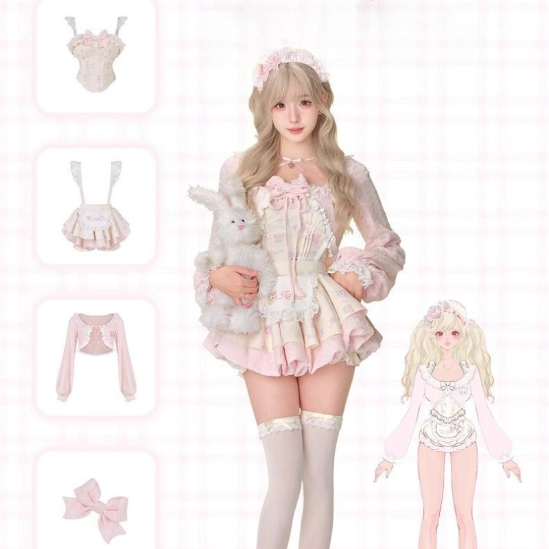 Japanese Sweet Lolita Style 3  – обзор и цена Crop Top Crochet