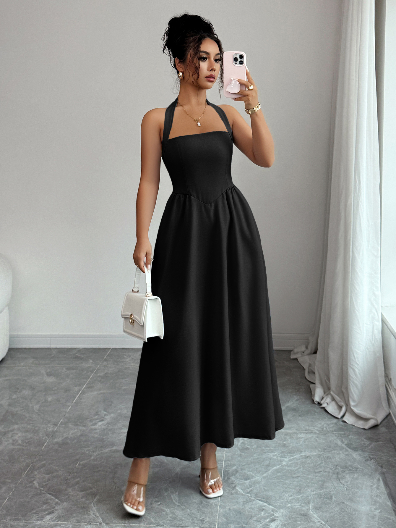 Women's Dress 5 Colors Halter  – обзор и цена Maxi Dress Halter