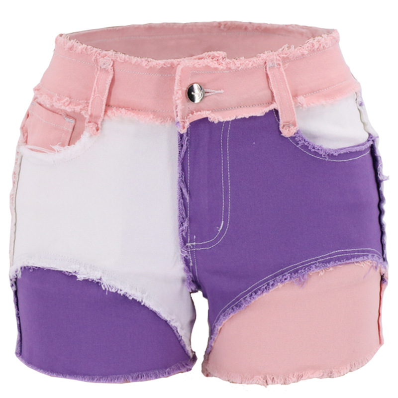 Fashion Mid-Waist Slim Fit Tor – обзор и цена Shorts Denim Frayed