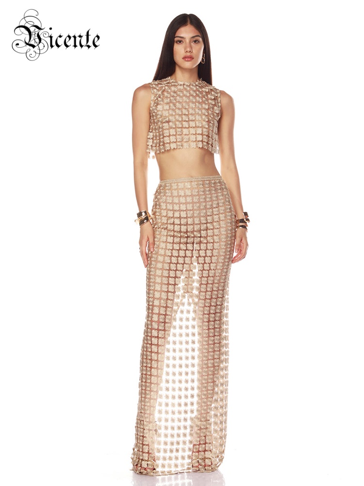 VC Stylish Beige Sleeveless Cr – обзор и цена Crop Top Crochet