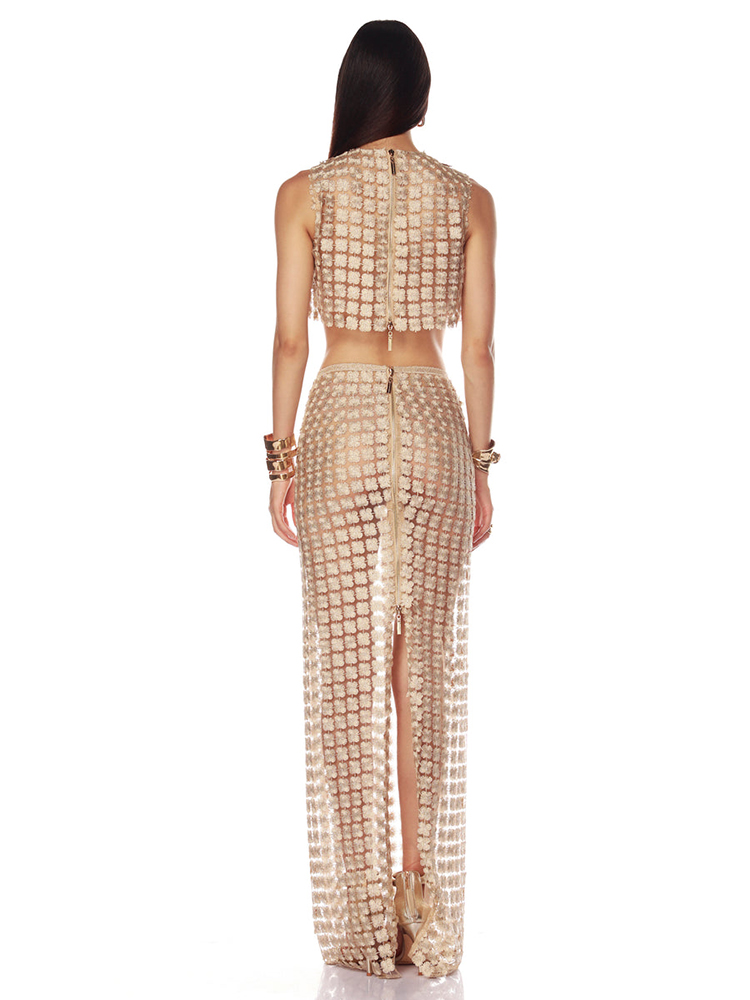 VC Stylish Beige Sleeveless Cr – обзор и цена Crop Top Crochet