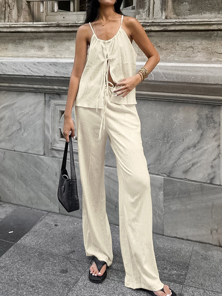 2026 Women Two Piece Set Women – обзор и цена Linen Pant Wide