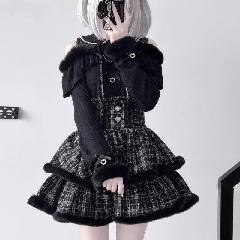 Y2k Japan Style Gothic Y2k Lol – обзор и цена Blouse Off Shoulder
