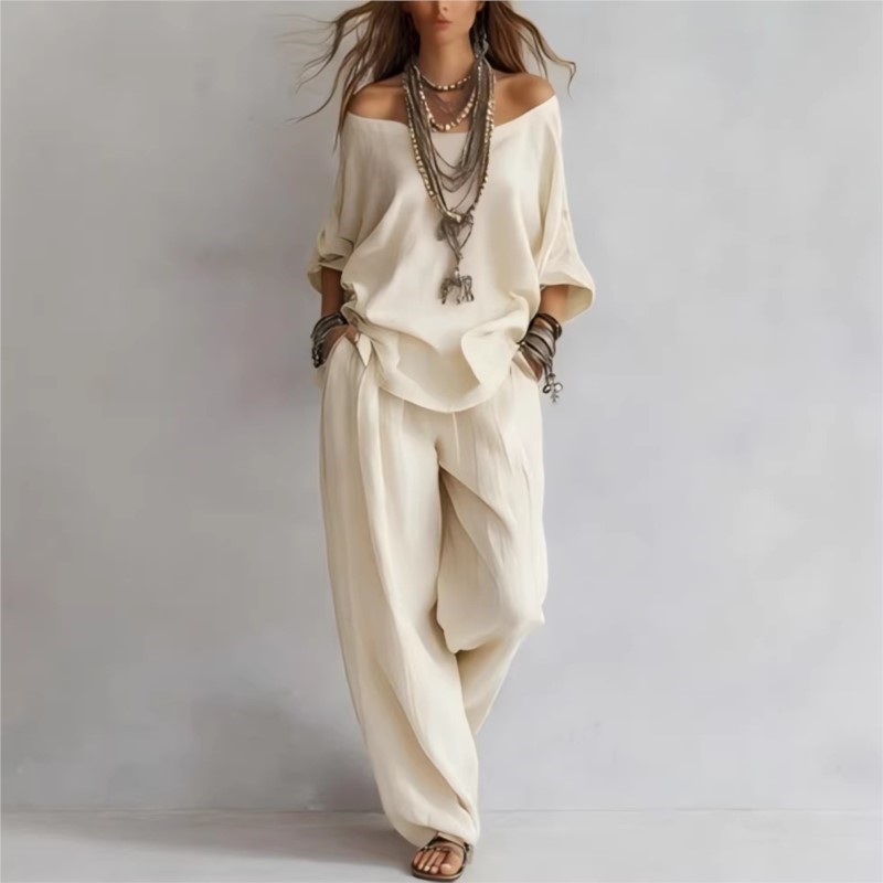 Summer New Casual Loose Linen  – обзор и цена Linen Pant Wide