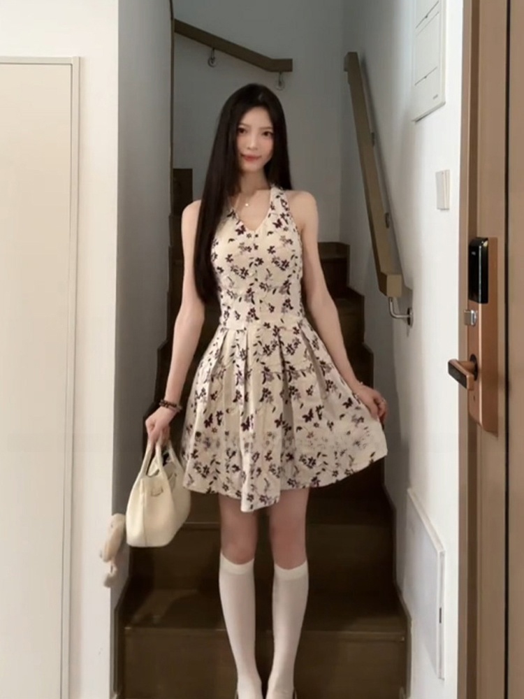 Sweet Floral Print V-Neck Midi – обзор и цена Midi Skirt Floral