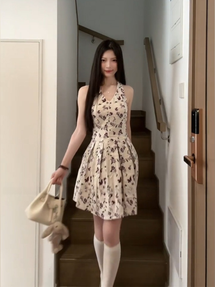 Sweet Floral Print V-Neck Midi – обзор и цена Midi Skirt Floral