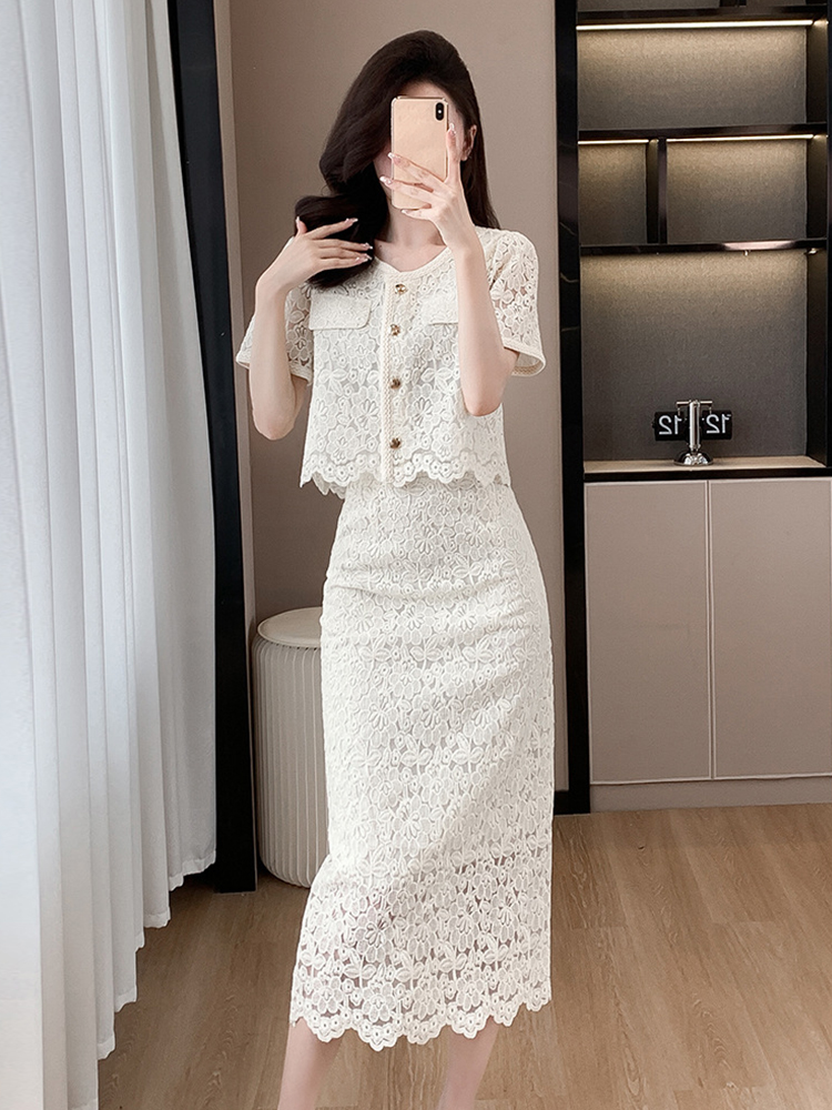 Summer Women Elegant Lace Flor – обзор и цена Midi Skirt Floral