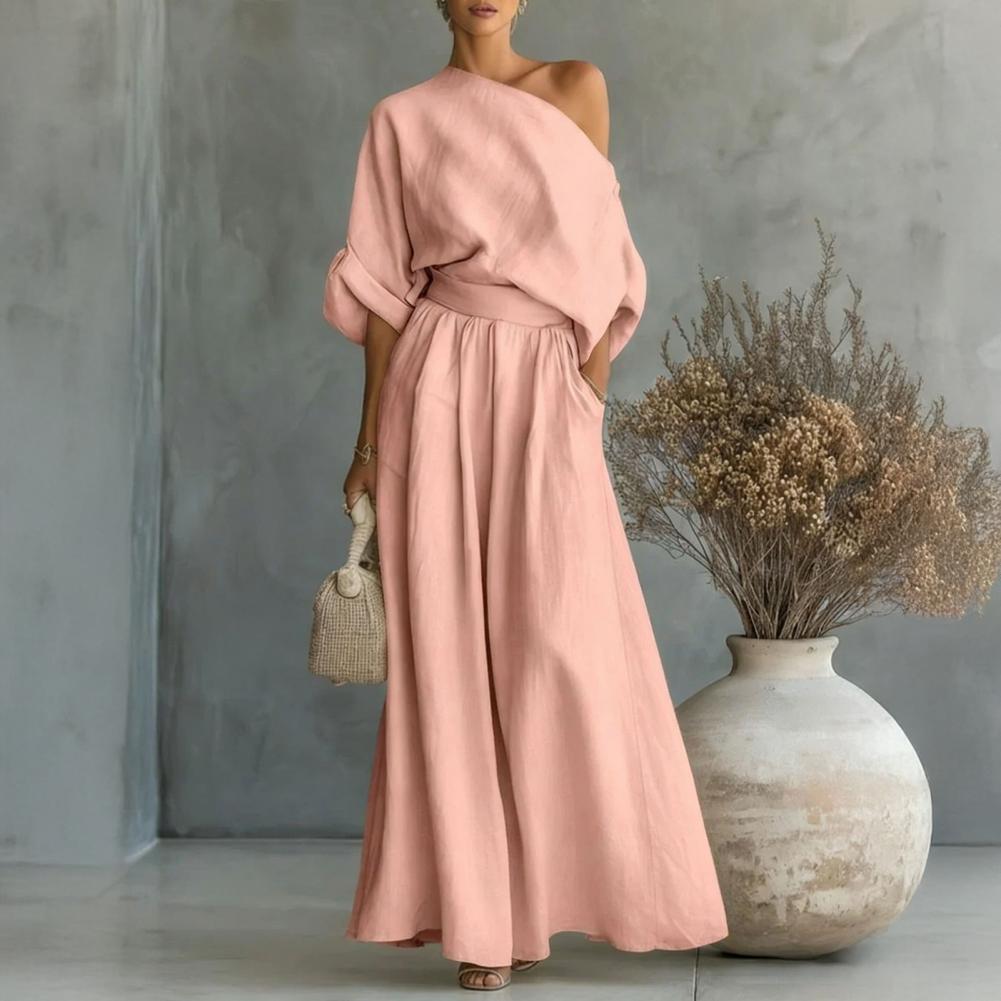 Women Blouse Pants Set Elegant – обзор и цена Blouse Off Shoulder