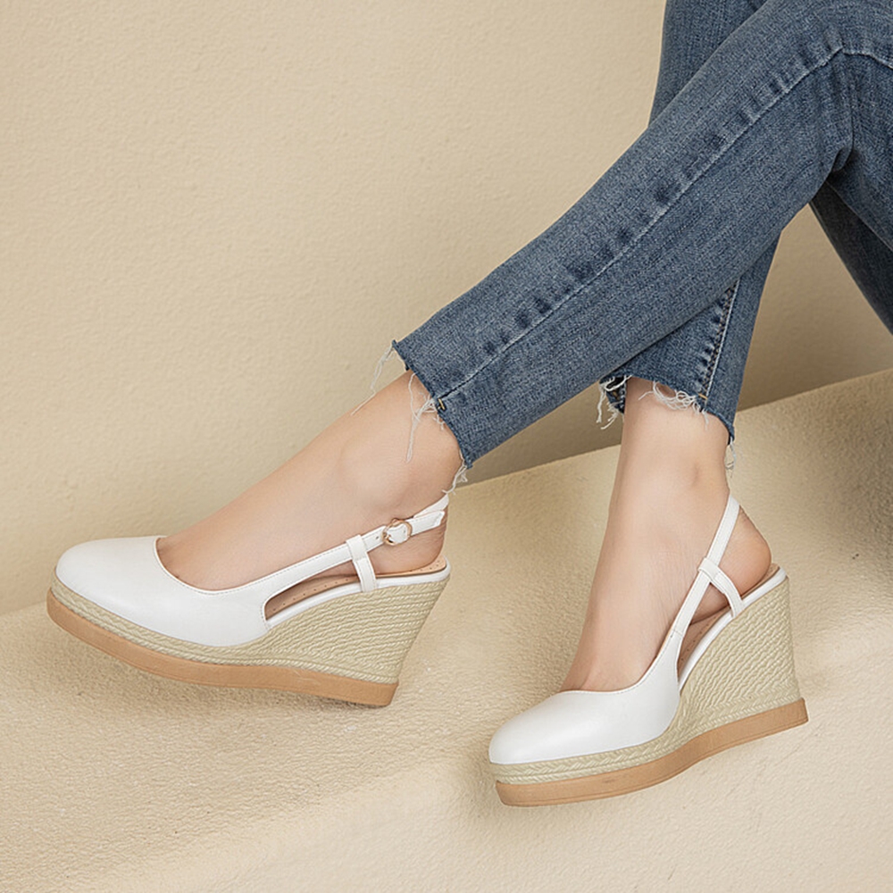 Women's T‑Strap Wedge Sandals  – обзор и цена Wedge Espadrille Women