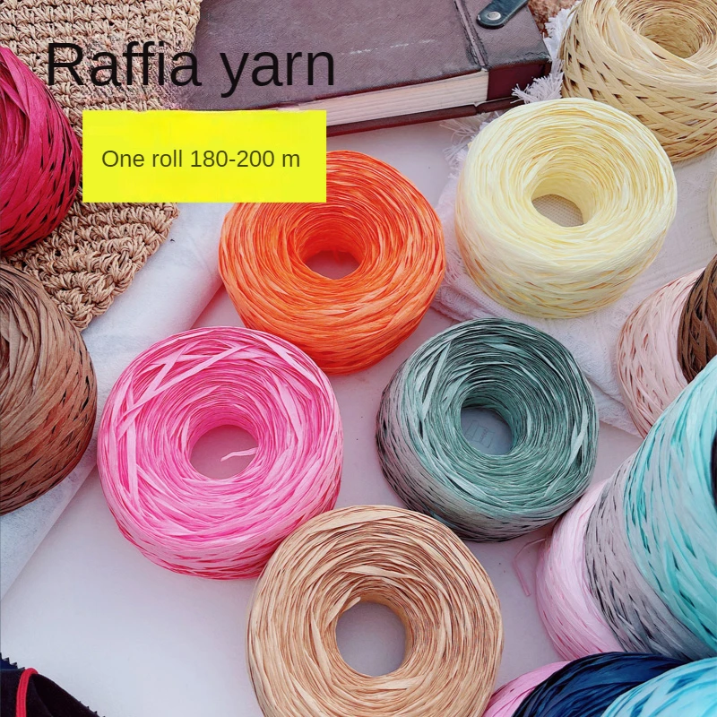 180m raffia Yarn paper Grass f – обзор и цена Crochet Bag Raffia