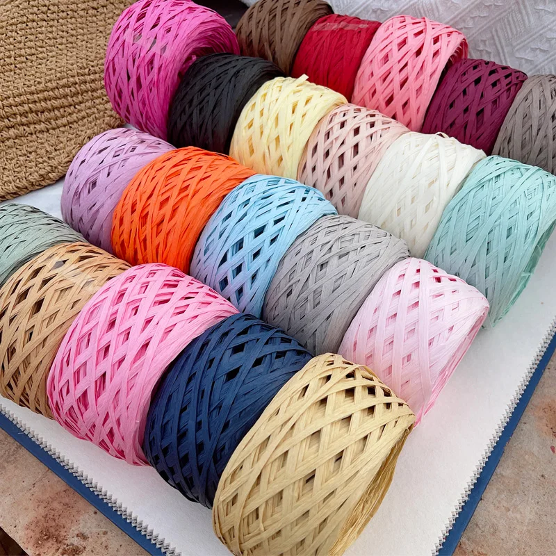180m raffia Yarn paper Grass f – обзор и цена Crochet Bag Raffia