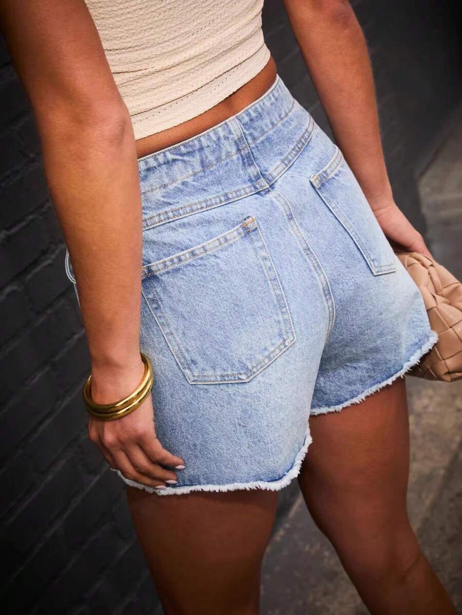 Womens Summer Retro Casual Dis – обзор и цена Shorts Denim Frayed