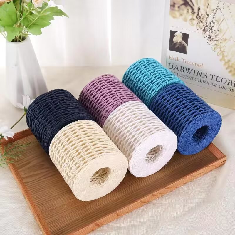 190g Raffia Yarn, Straw Paper  – обзор и цена Crochet Bag Raffia