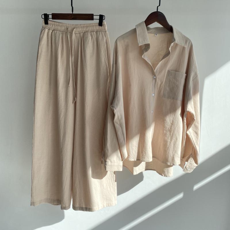 Women Cotton Linen 2 Piece Set – обзор и цена Linen Pant Wide
