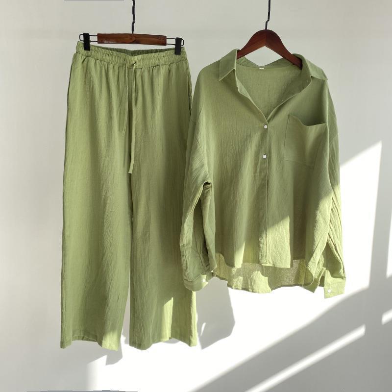 Women Cotton Linen 2 Piece Set – обзор и цена Linen Pant Wide