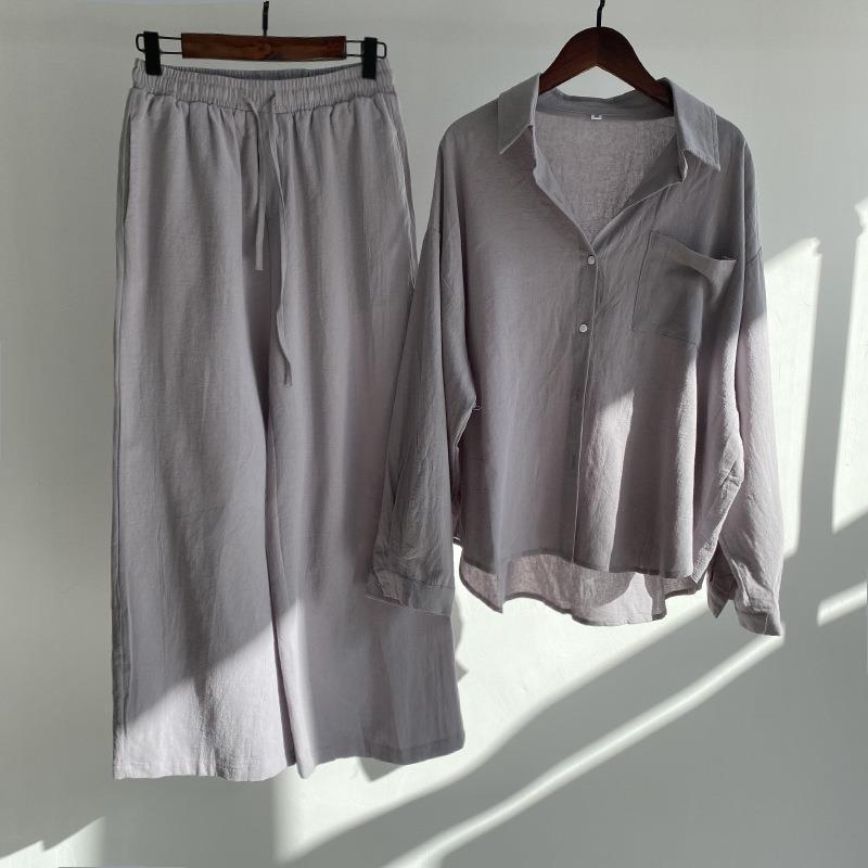Women Cotton Linen 2 Piece Set – обзор и цена Linen Pant Wide