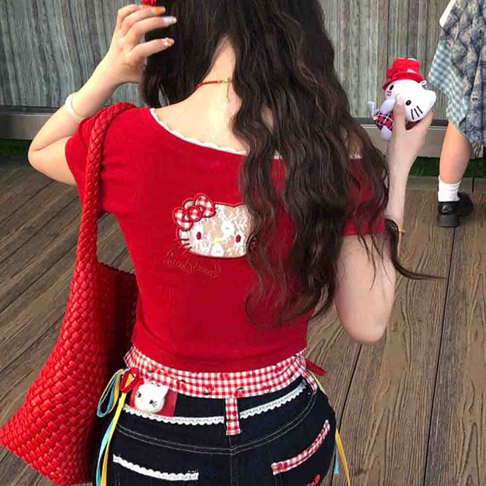 Hello Kitties Summer Women's S – обзор и цена Blouse Off Shoulder
