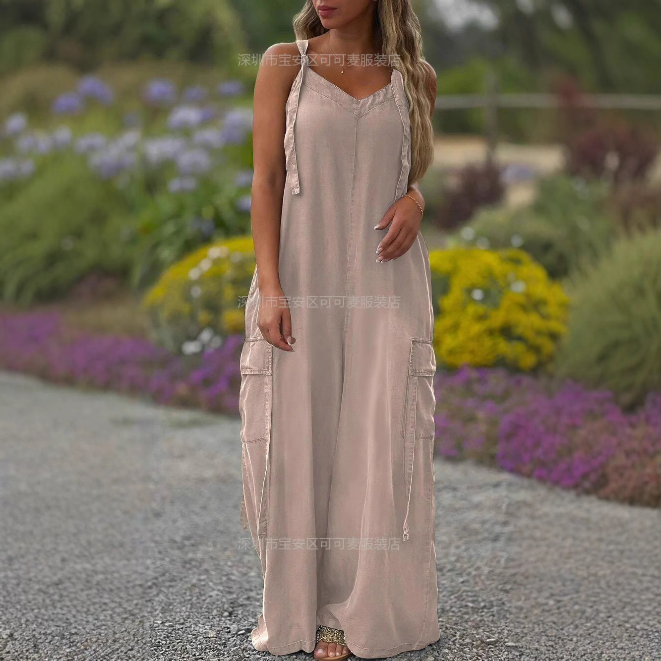 Loose Summer Jumpsuit Casual L – обзор и цена Jumpsuit Linen Relaxed