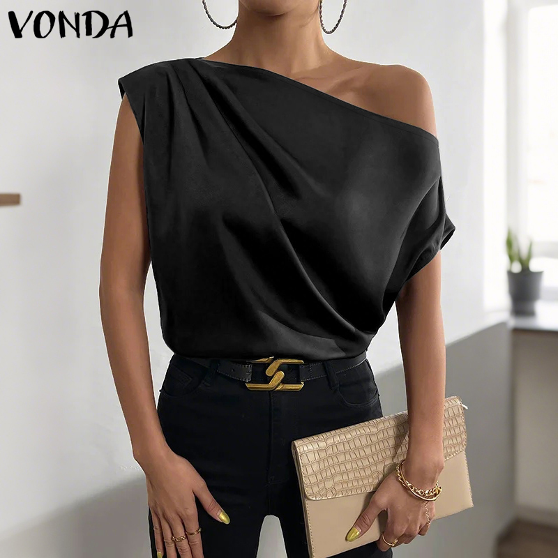 Plus Size 5XL VONDA Women Blou – обзор и цена Blouse Off Shoulder