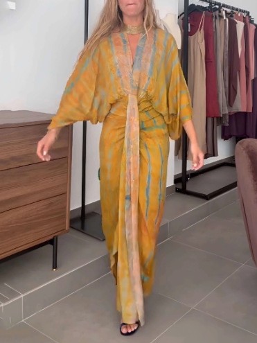 Summer Dress Women's Linen V N – обзор и цена Linen Dress Wrap