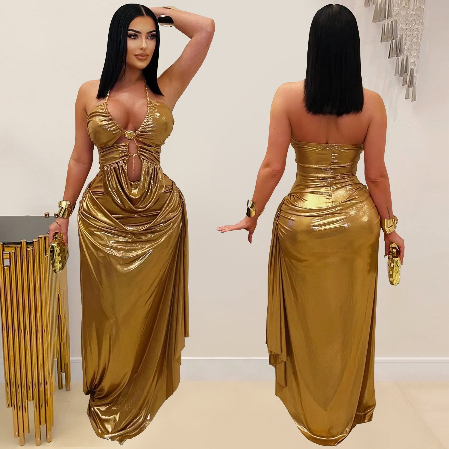 Wedding Guest Dress Evening Ha – обзор и цена Maxi Dress Halter