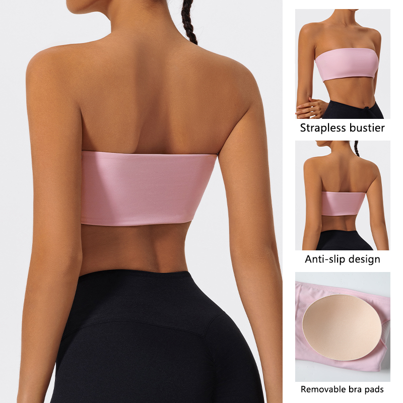 Strapless Sports Bra Gym Crop  – обзор и цена Crop Top Crochet