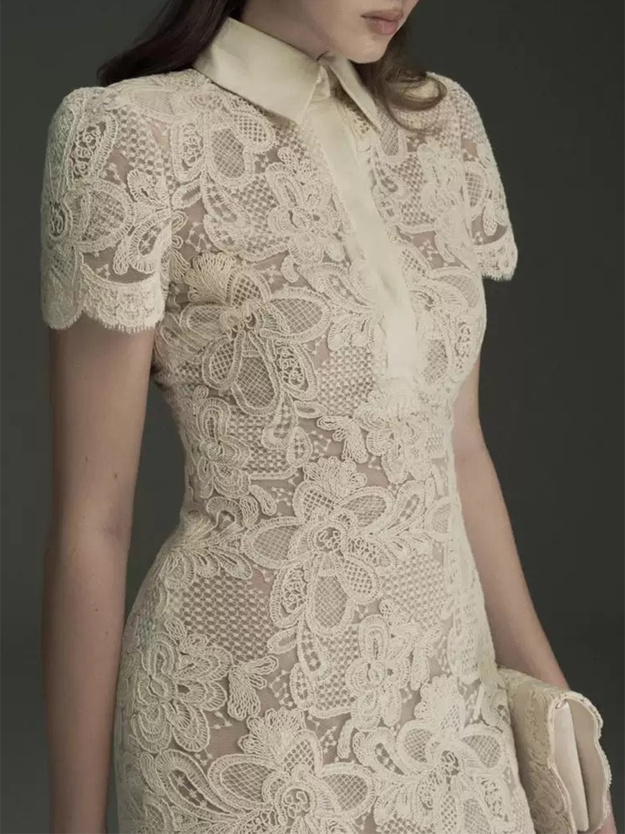 TWOTWINSTYLE Patchwork Lace Dr – обзор и цена Linen Dress Wrap