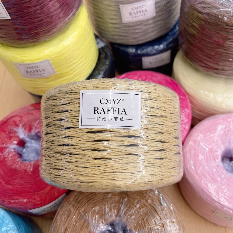 250g/pcs Thin Flat Raffia Yarn – обзор и цена Crochet Bag Raffia