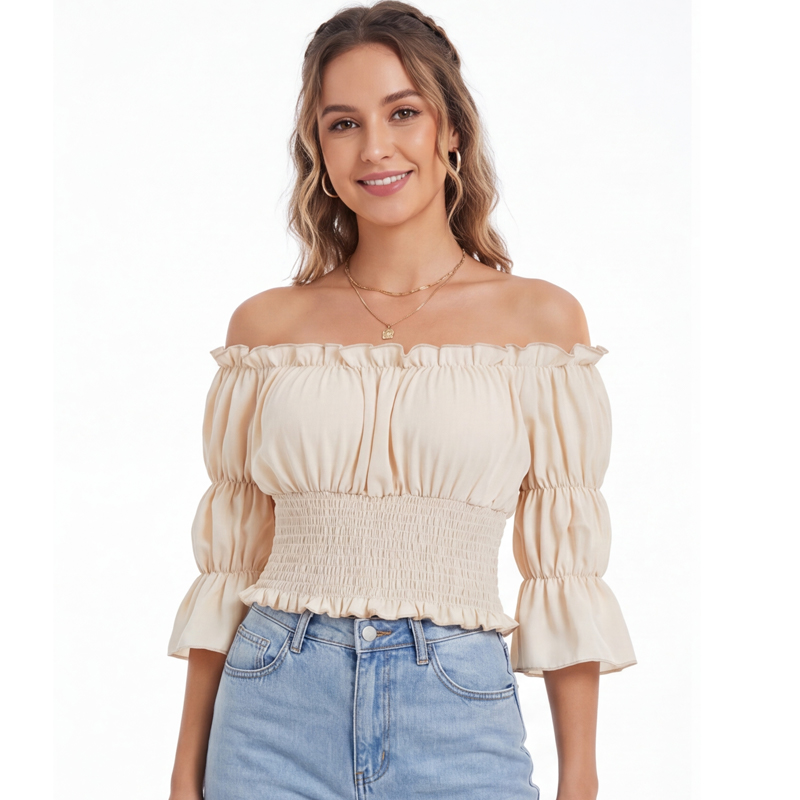 Renaissance Blouse Women Top w – обзор и цена Blouse Off Shoulder