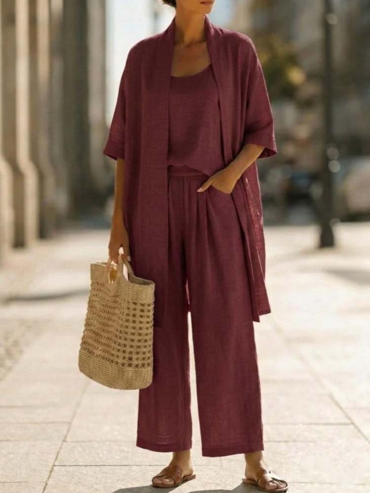 Casual Solid Cotton Linen Loos – обзор и цена Linen Pant Wide